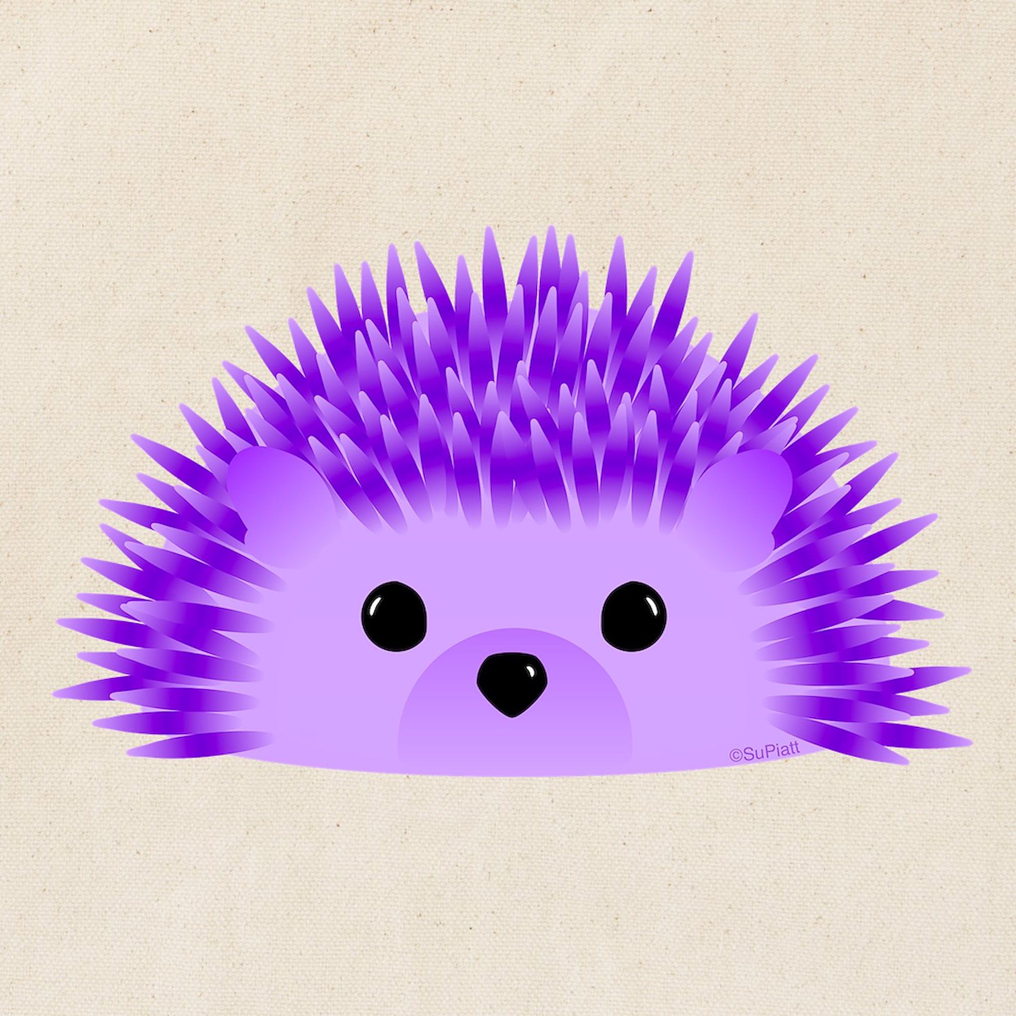 CafePress Hedgehog Love Canvas Tote Bag - Reusable Natural Shopping Bag (Choose Small Or Medium Size) - View #9