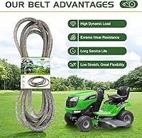 Vista 2 de Youxmoto Correa de transmisión para cortacésped de 1/2" x 78" fabricada con cable de aramida para MTD/para Cub Cadet 754-0461 954-0461, apta