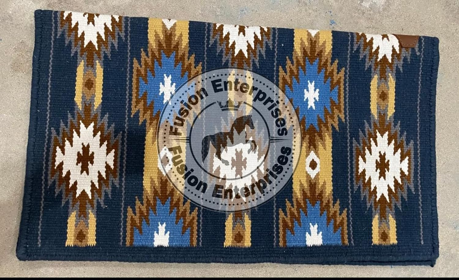 Handmade Western Ranch Saddle Blanket | Genuine New Zealand Wool Pad | Custom Equestrian Gear AM-510