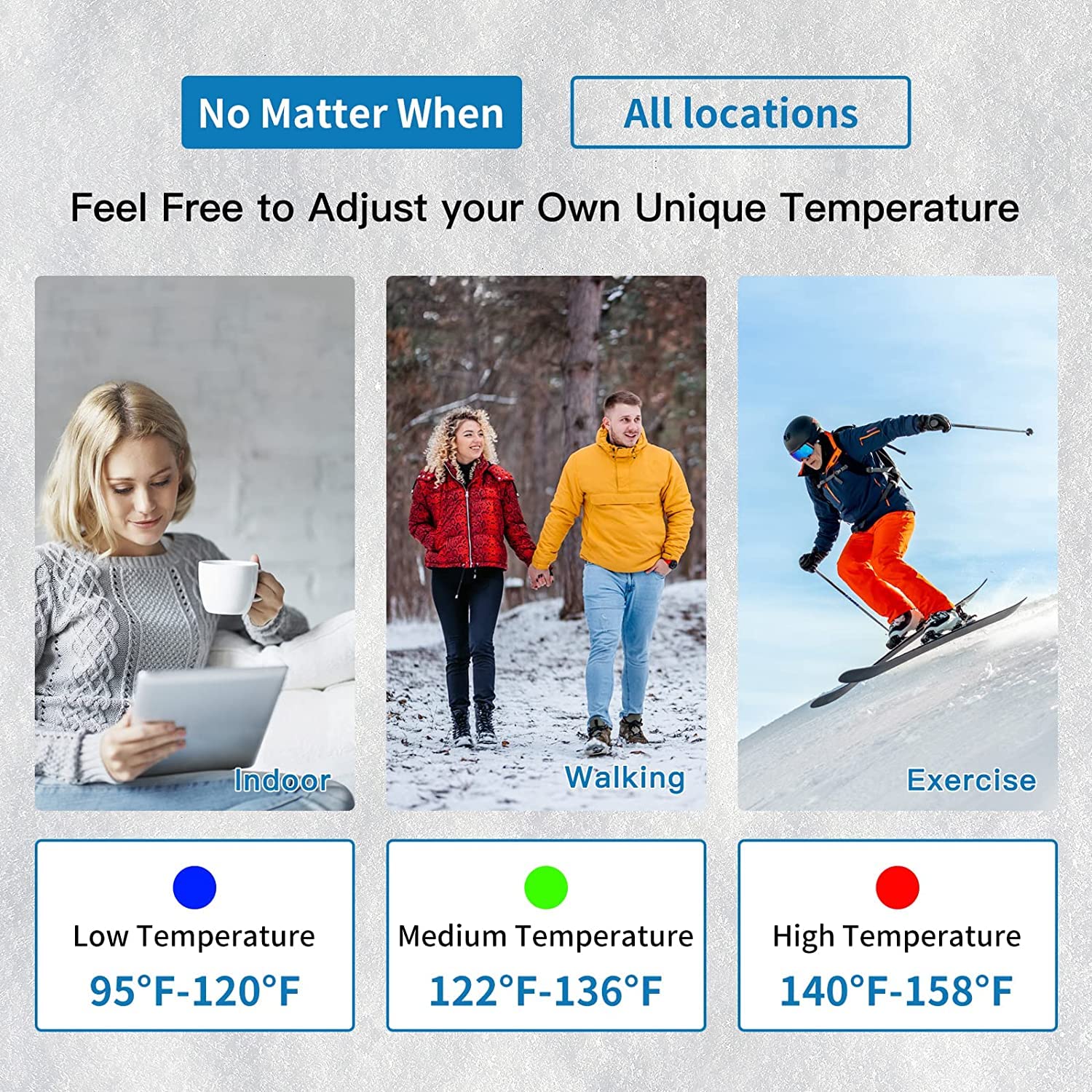 Chaussettes Chauffantes Homme Femme, Chaussettes Chaudes avec Télécommande APP à Batterie 5000mAh, Chauffe-Pieds d'hiver en Coton pour Ski, Pêche, Snowboard, Randonnée