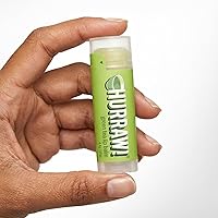 Vista 5 de Hurraw! Bálsamo labial de té verde, paquete de 3: orgánico, certificado vegano, sin crueldad y sin gluten. Sin OMG, ingredientes 100% naturales. Sin