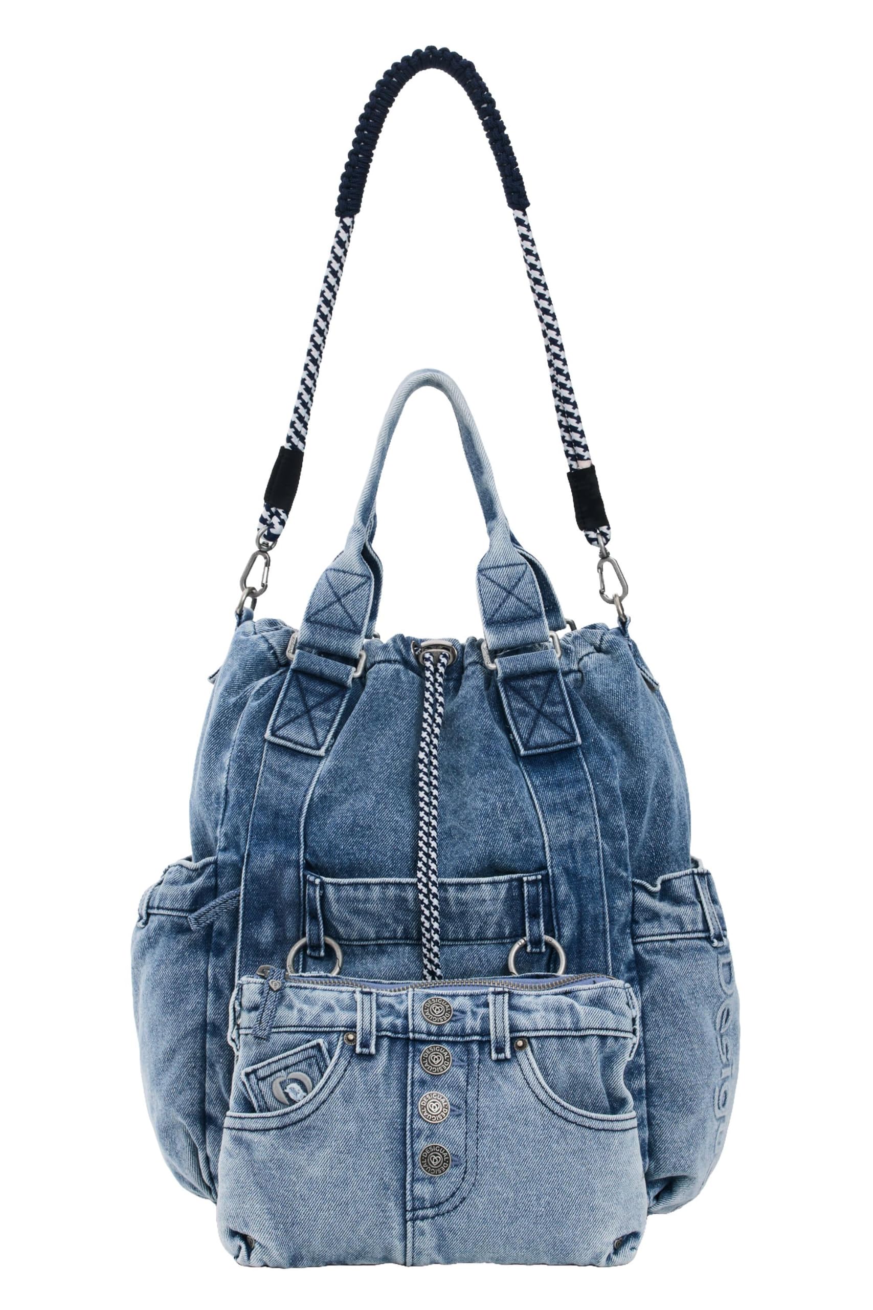 Desigual Zaino Donna Blu One Size
