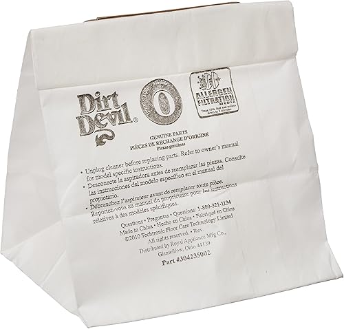 Miniatura 2 de Royal Dirt Devil AD10030 - Bolsa de papel, tipo O Sd30040, alérgenos (paquete de 3)