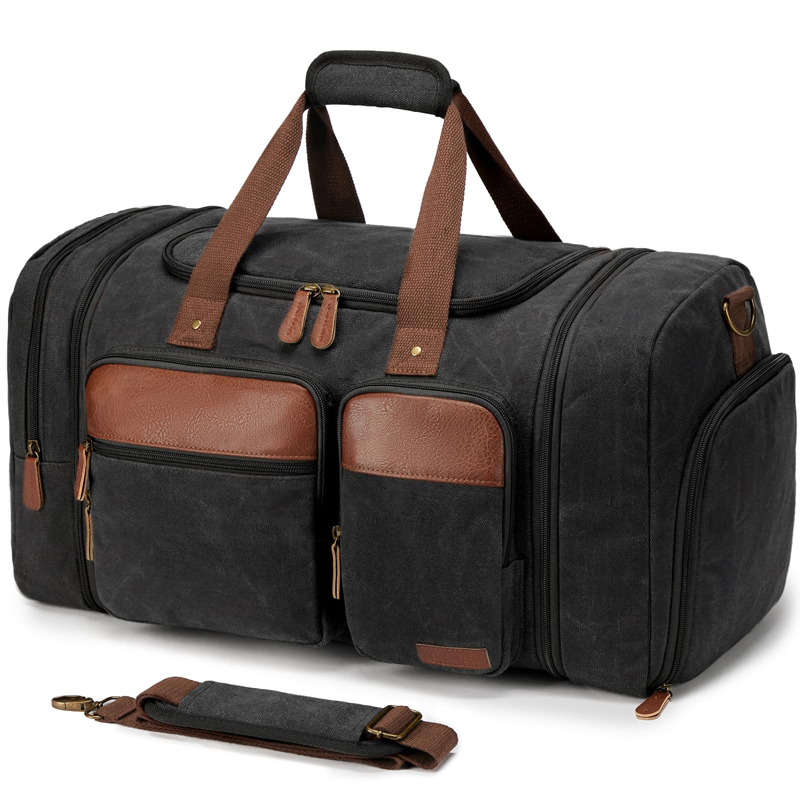Celvetch Waxed Canvas Duffle Bag for Travel