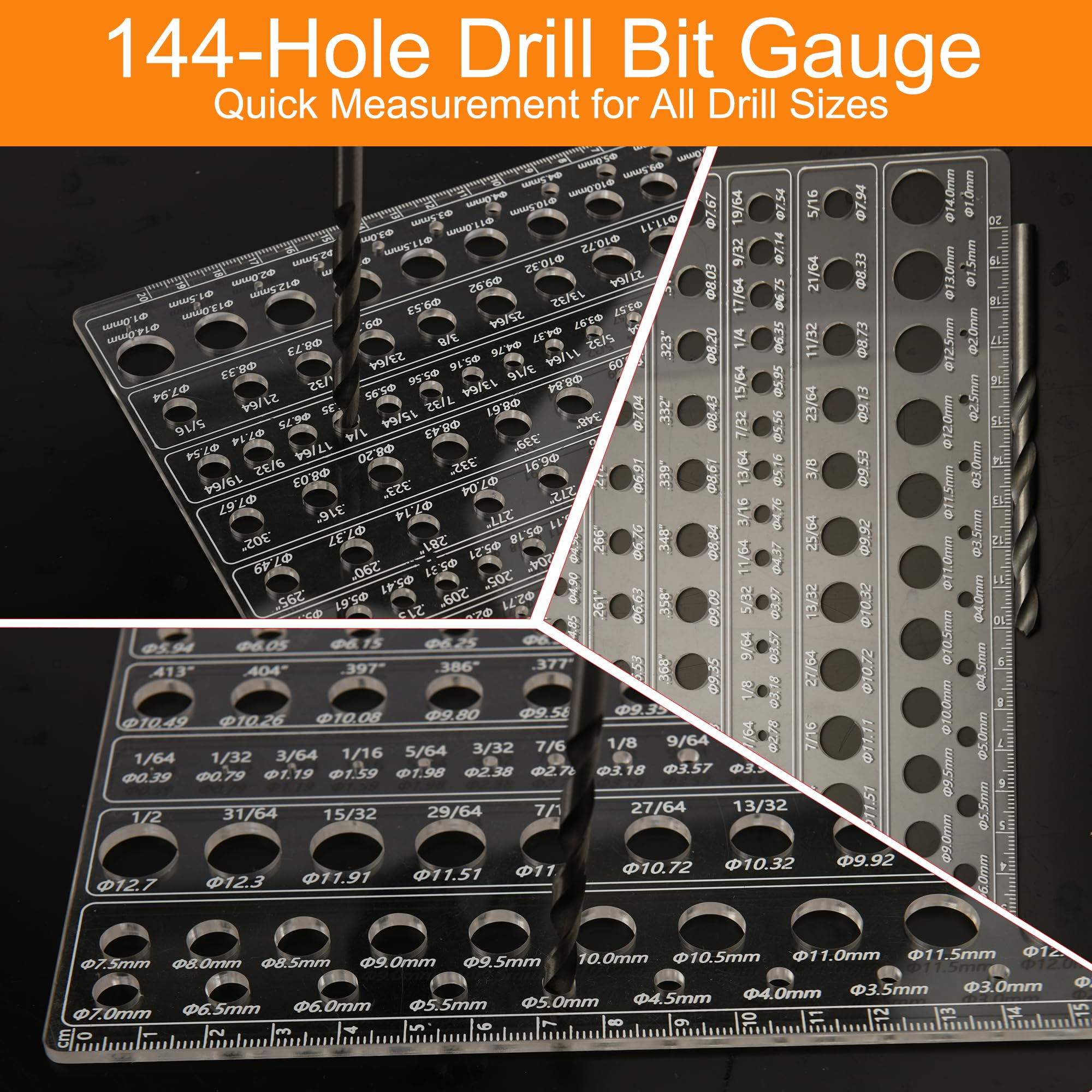 Thread Checker Kit - 214 Pcs Nut & Bolt Gauge -4 Thread Checker Kit - 214 Pcs Nut & Bolt Gauge -4