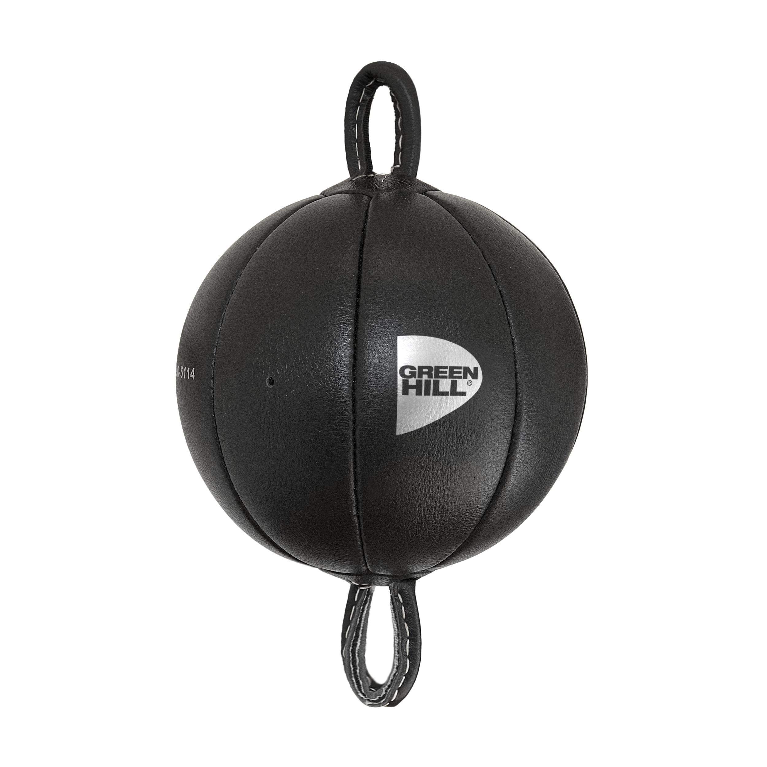 Palla Tesa Francese Omega Speed Ball Pera Boxe Pugilato Green Hill Vera Pelle (Colore Palla Nero)
