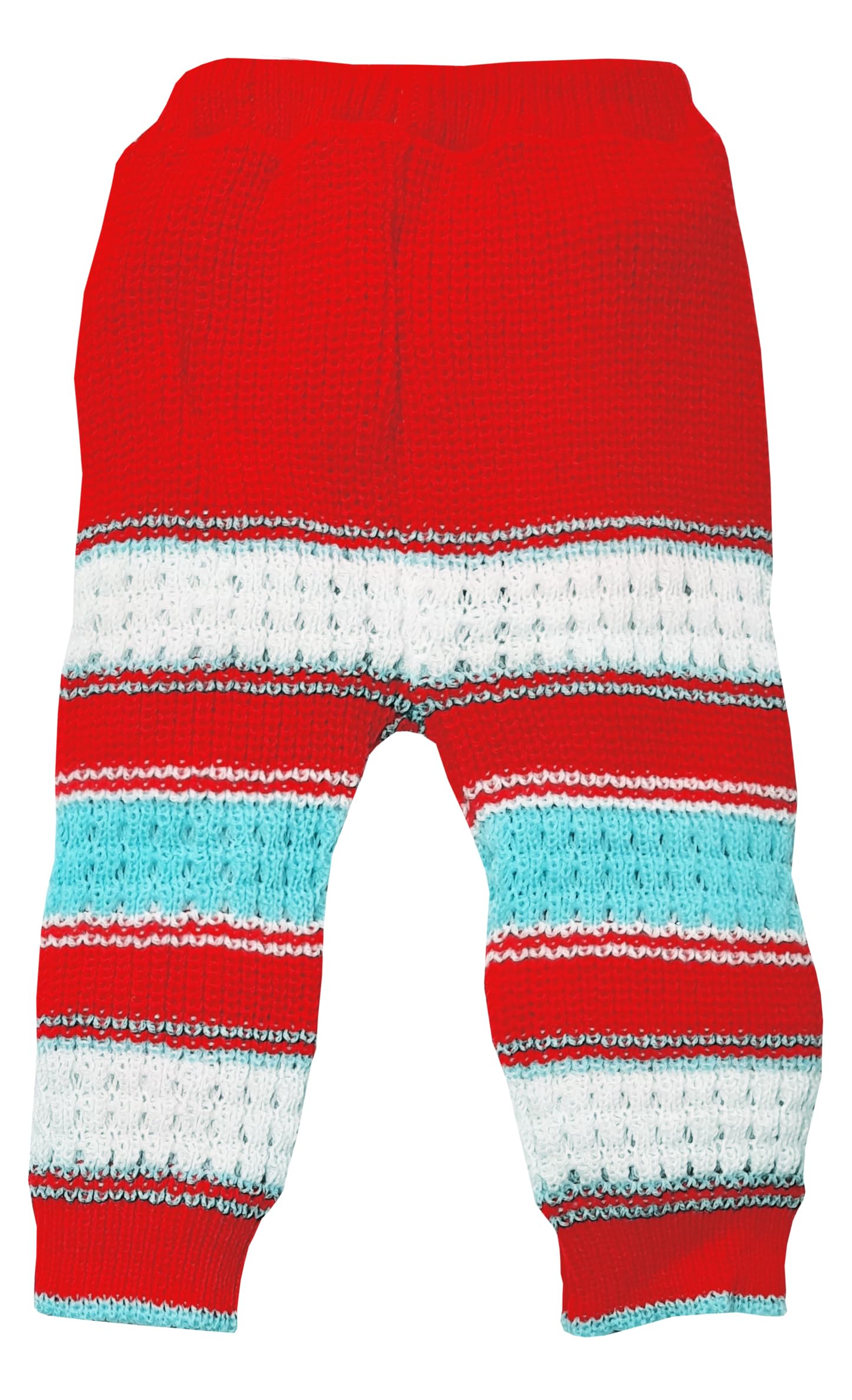 little PANDA Baby Sweater for Baby Boys & Baby Girls Woollen Full Sleeves, V Neck Sweater Top, Bottom, Cap & Booties Set (6-12 Months, Red) - Image 4 thumbnail