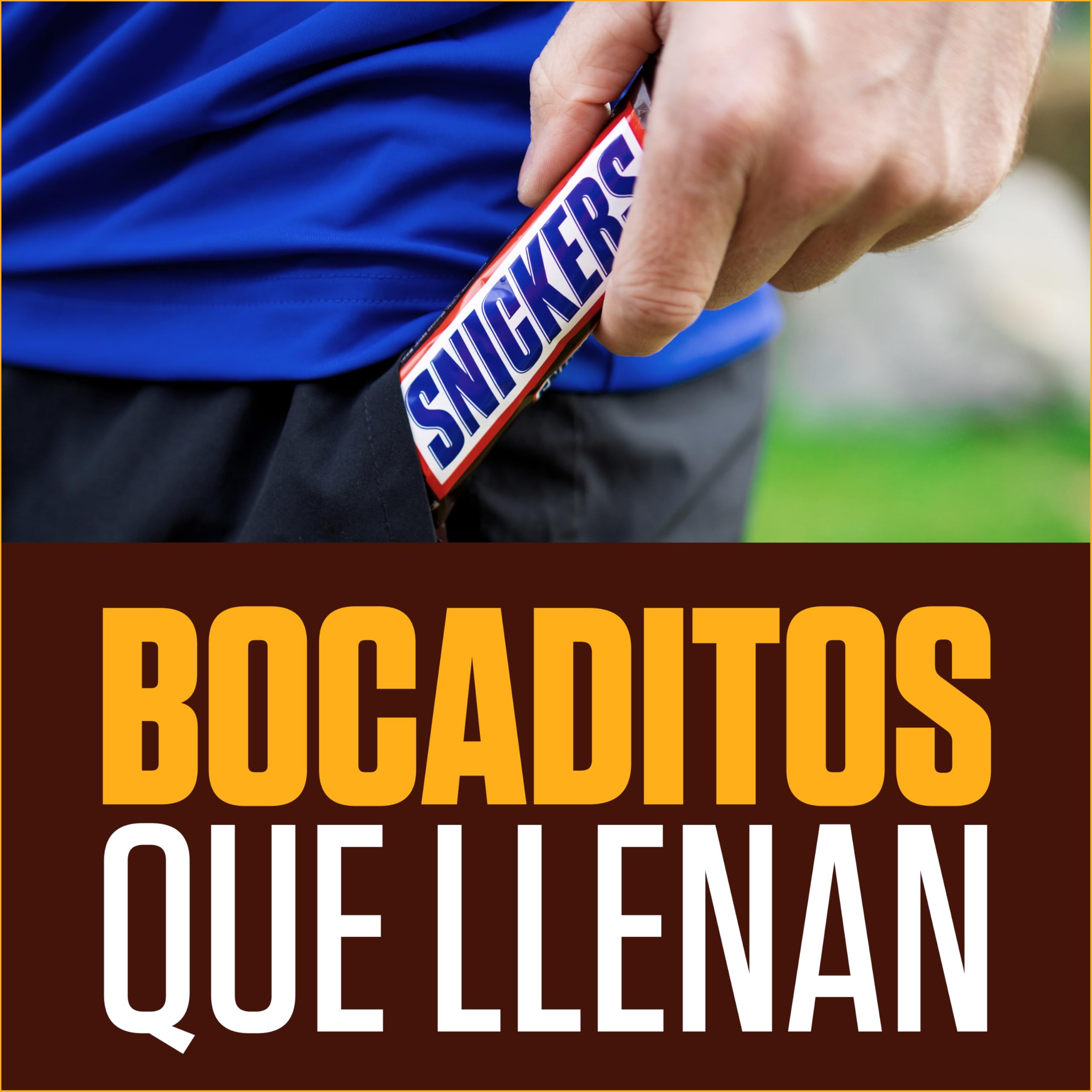 Snickers Chocolatina con Deliciosa Crema de Cacahuete, Suave Caramelo y trocitos de Cacahuete recubiertos de Chocolate con Leche, 5 x 50g
