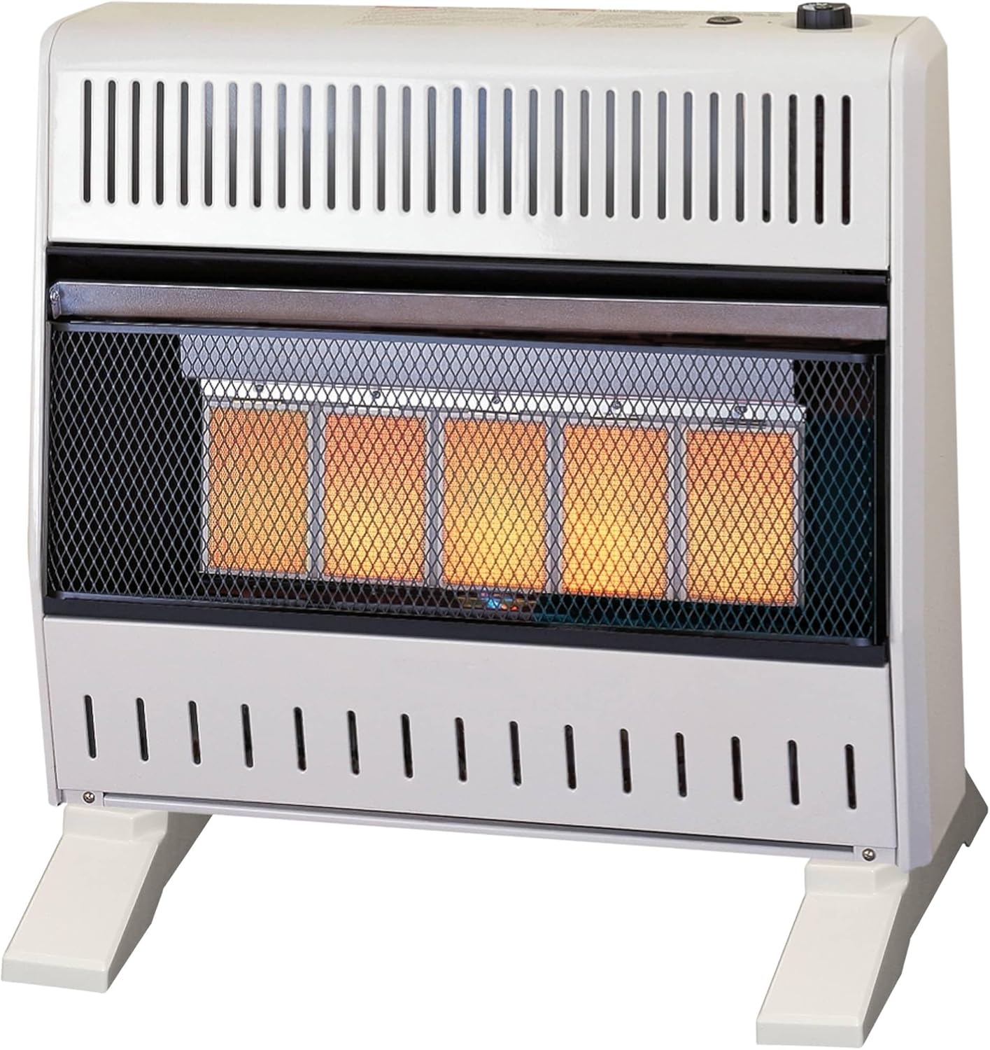 ProCom Heating Natural Gas Ventless Infrared Plaque Heater With Base Feet - 30,000 BTU, Manual Control - Model# MN300HPA-B