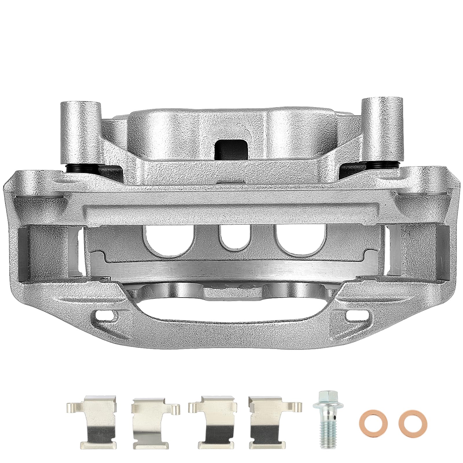 SCITOO 18B5307 Rear Left Disc Brake Caliper w/Bracket Fit For Chevrolet For Silverado 2500 HD 2011-2019,For GMC For Sierra 2500 HD 2011-2019,For GMC For Sierra 3500 HD 2011-2019, Double Pistons