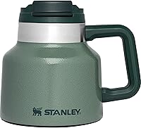 Stanley Tough-To-Tip Admiral's Mug 20oz: Insulated Stainless Steel Coffee Cup with Non-Skid Base & Leakproof Flip Lid