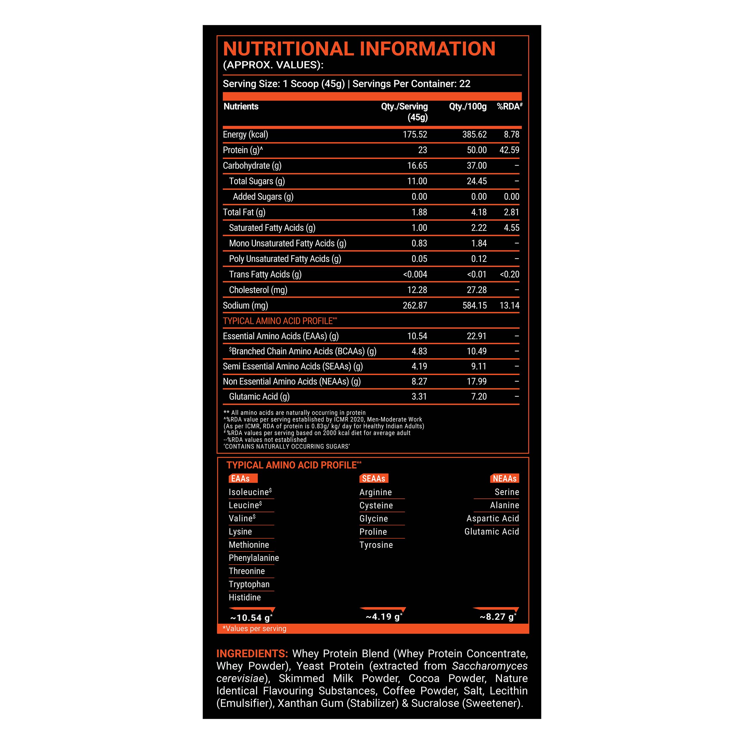 FUELONE Impact Whey Protein Blend, Cold Coffee, 1kg (2.2lbs) — Amazon image 8