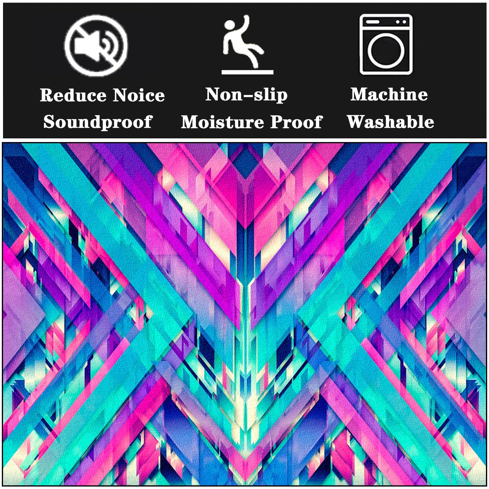 Bęben elektryczny, dywan, mata dźwiękoszczelna, 160 x 140 cm, akcesoria bębnowe, amortyzacja, koc bębnowy, antypoślizgowy, do elektronicznego bębna jazzowego, bębna basowego, werbla i innych mat