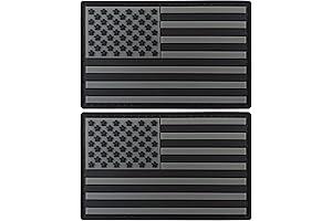 Black American Flag Patch for Tactical Gear and Apparel