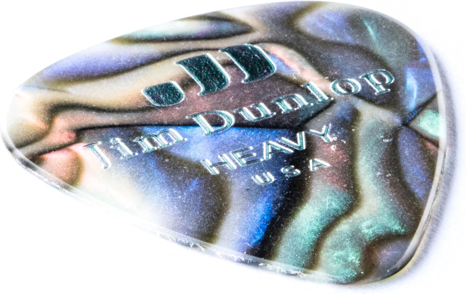 Jim Dunlop Celluloid Abalone Pick Heavy - 72 Pack