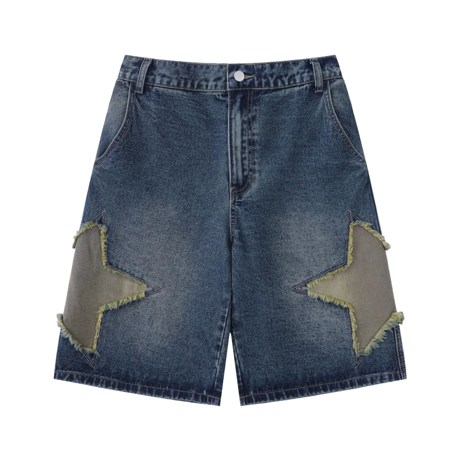 POHADON Y2K Blue Denim Shorts