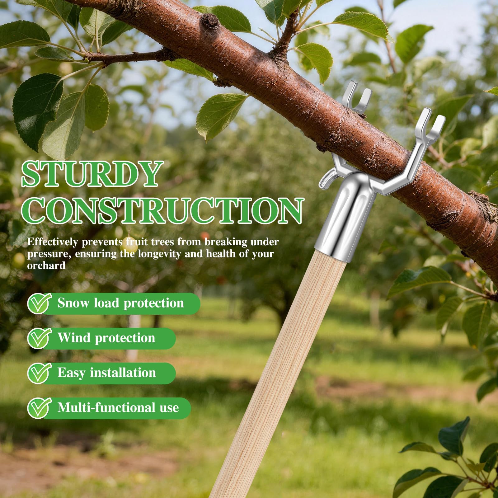 Yardwe 20 StüCk Metall-Obstbaum-StüTzgabeln AststüTzen Zur UnterstüTzung Schwerer ÄSte Gartenbedarf FüR Weinberge Obstplantagen Und GäRten