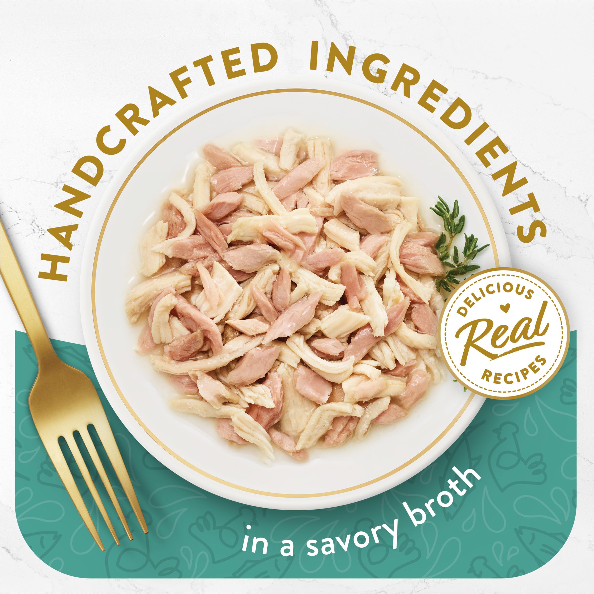 Purina Fancy Feast Appetizers Lickable Grain Free Wet Cat Food Topper White Meat Chicken and Flaked Tuna Appetizer - (Pack of 10) 1.1 oz. Trays