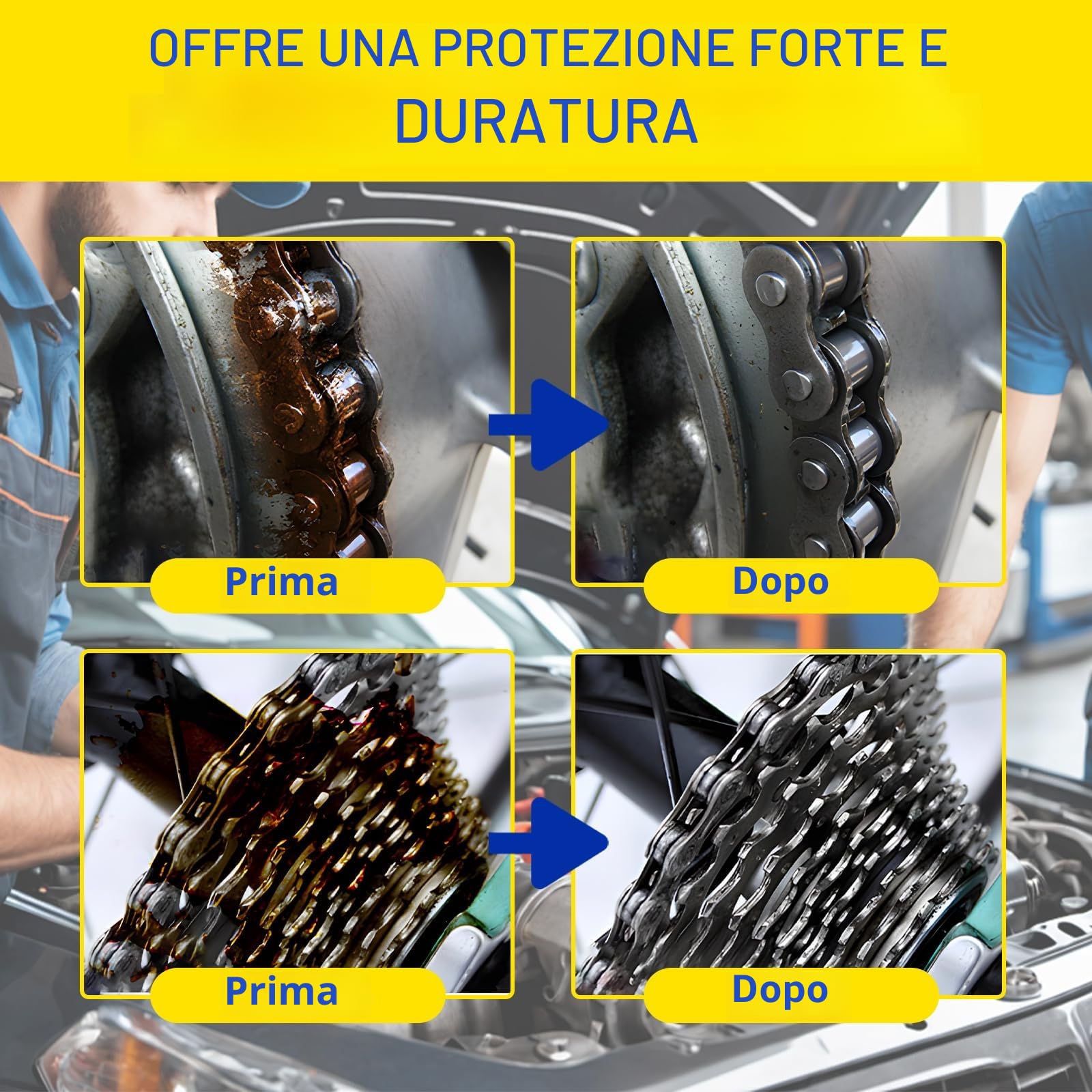 AstraVox Grasso al litio bianco, lubrificante multiuso con pennello per cerniere, cuscinetti, ingranaggi, ideale per uso automobilistico, nautico, industriale e domestico (1.06oz) (1)