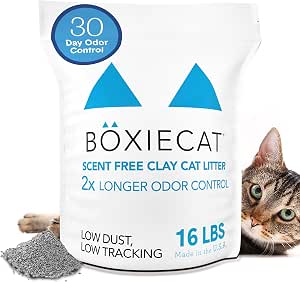 Boxie Premium Unscented Clumping Cat Litter 30 Day Odour Control 16 lb - View 2
