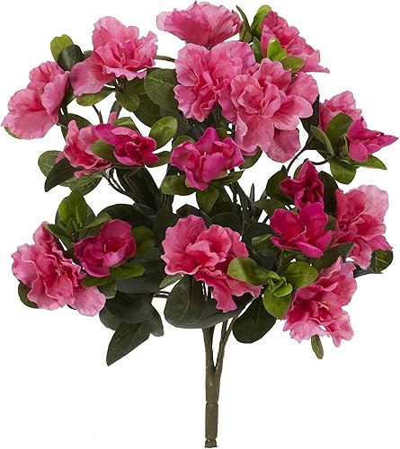nearly natural 6067-s413 Azalea Planta Artificial juego de 4 color rosa