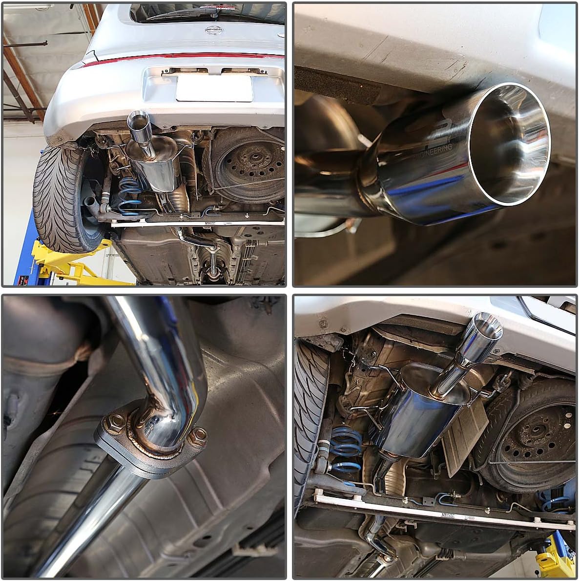 J2 Engineering J2-CBE-OS-067 Muffler CatBack Exhaust System [Compatible with 09-14 Nissan Cube 1.8L]