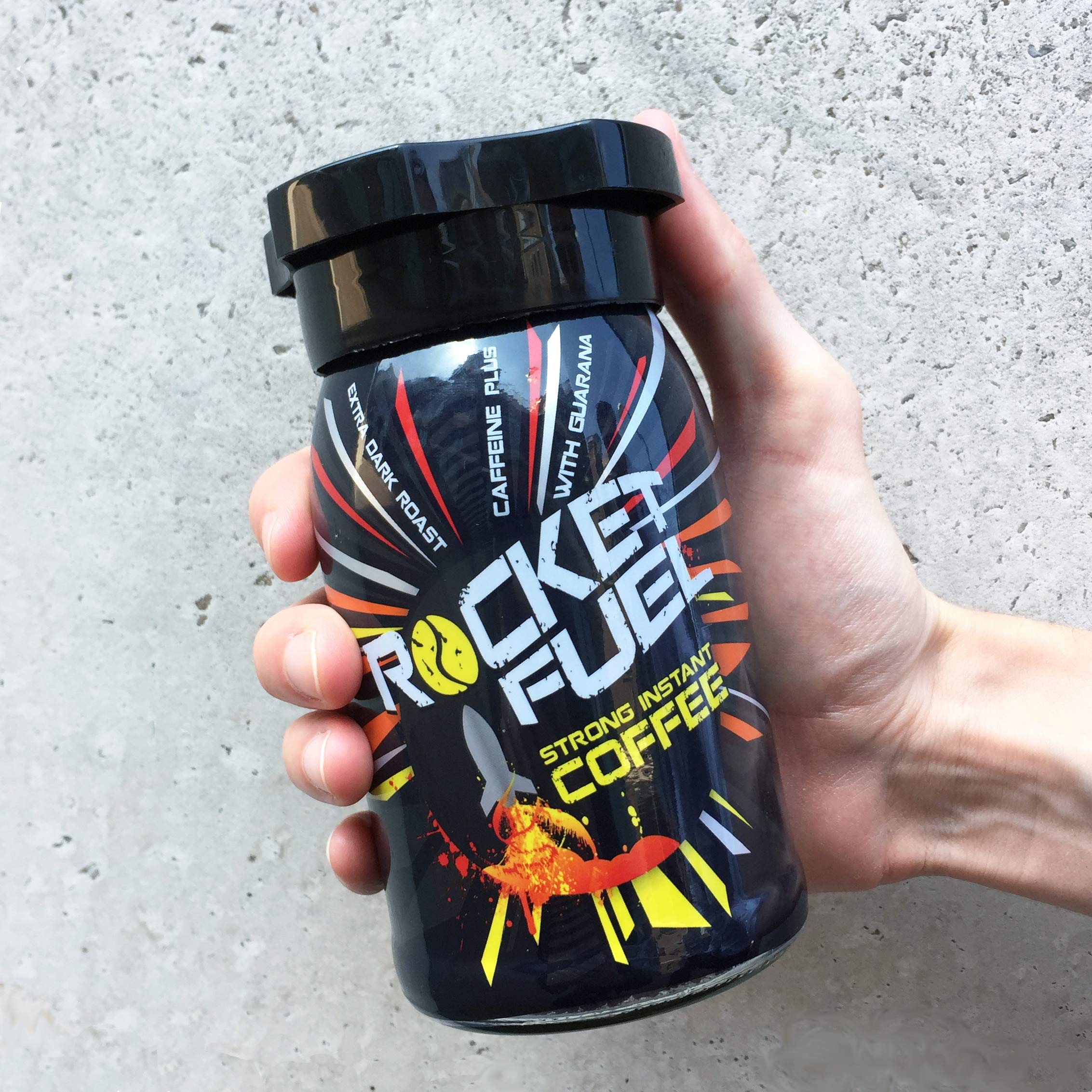PERCOL ROCKET FUEL Strong Instant Coffee High Caffeine Content from