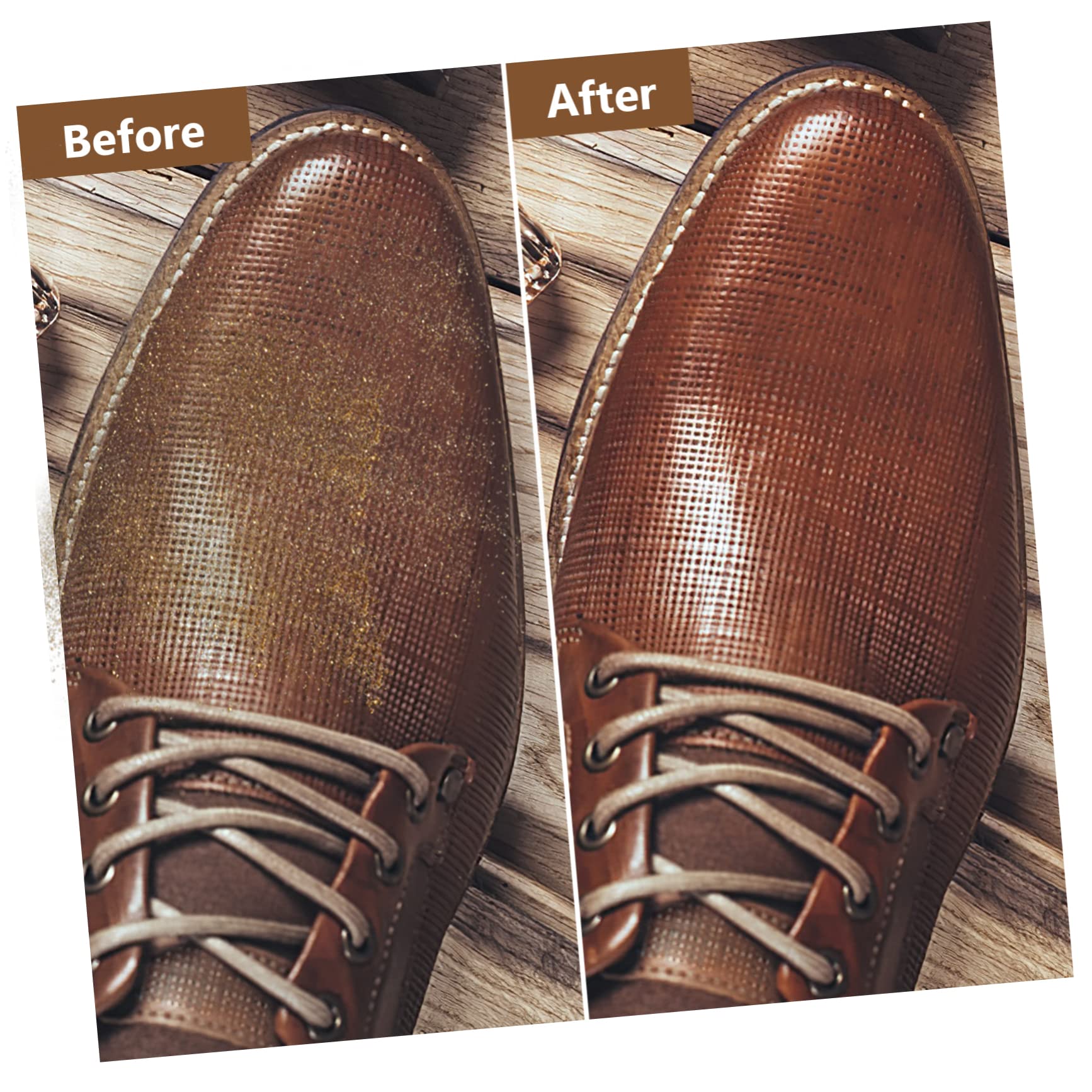 Healeved 10pezzi Per Scarpe Setole Morbide in Legno Impugnatura e Antiscivolo Kit Per Pulizia e Lucidatura Scarpe e