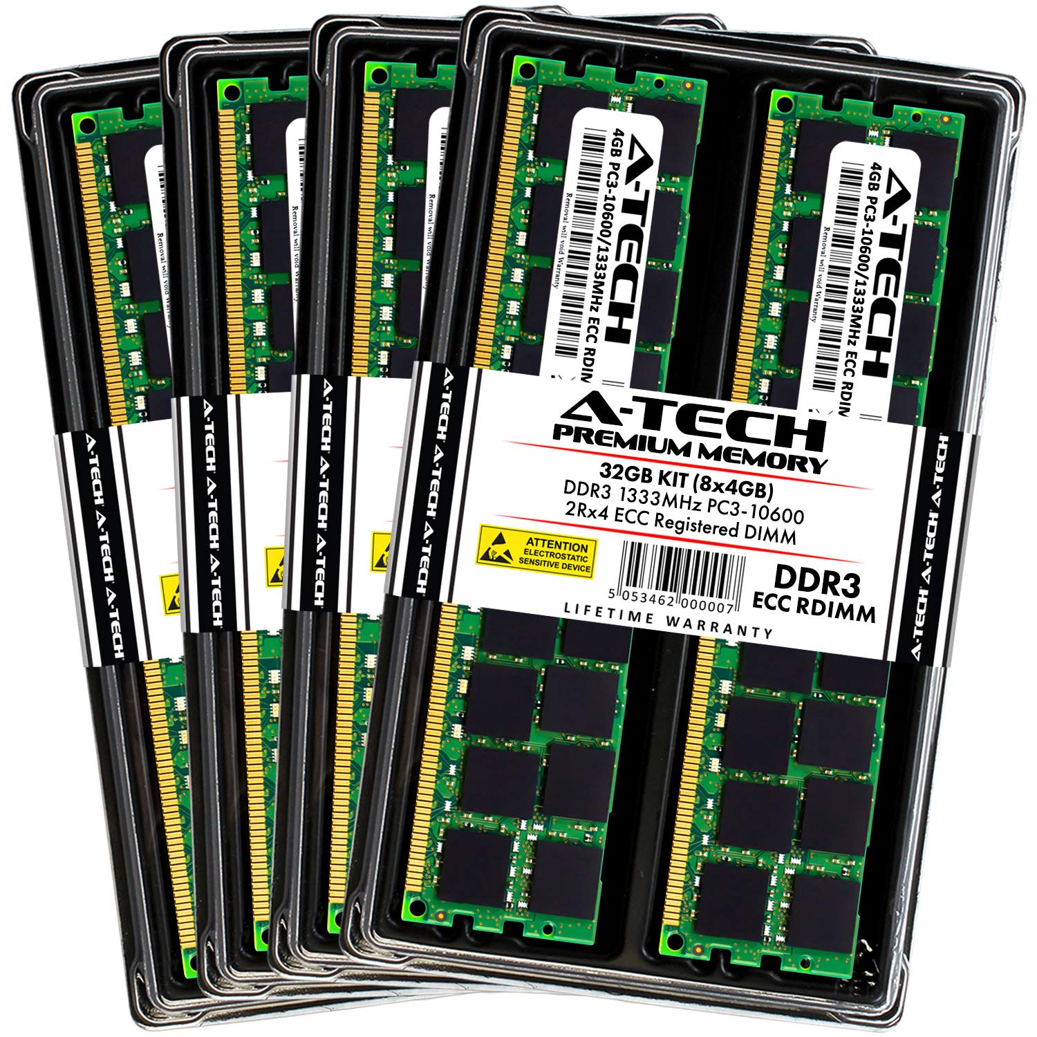 32GB KIT (8 x 4GB) For HP-Compaq Workstation Series Z420 (ECC Registered). DIMM DDR3 ECC Registered PC3-10600 1333MHz Single Rank RAM Memory. Genuine A-Tech Brand.-image-43