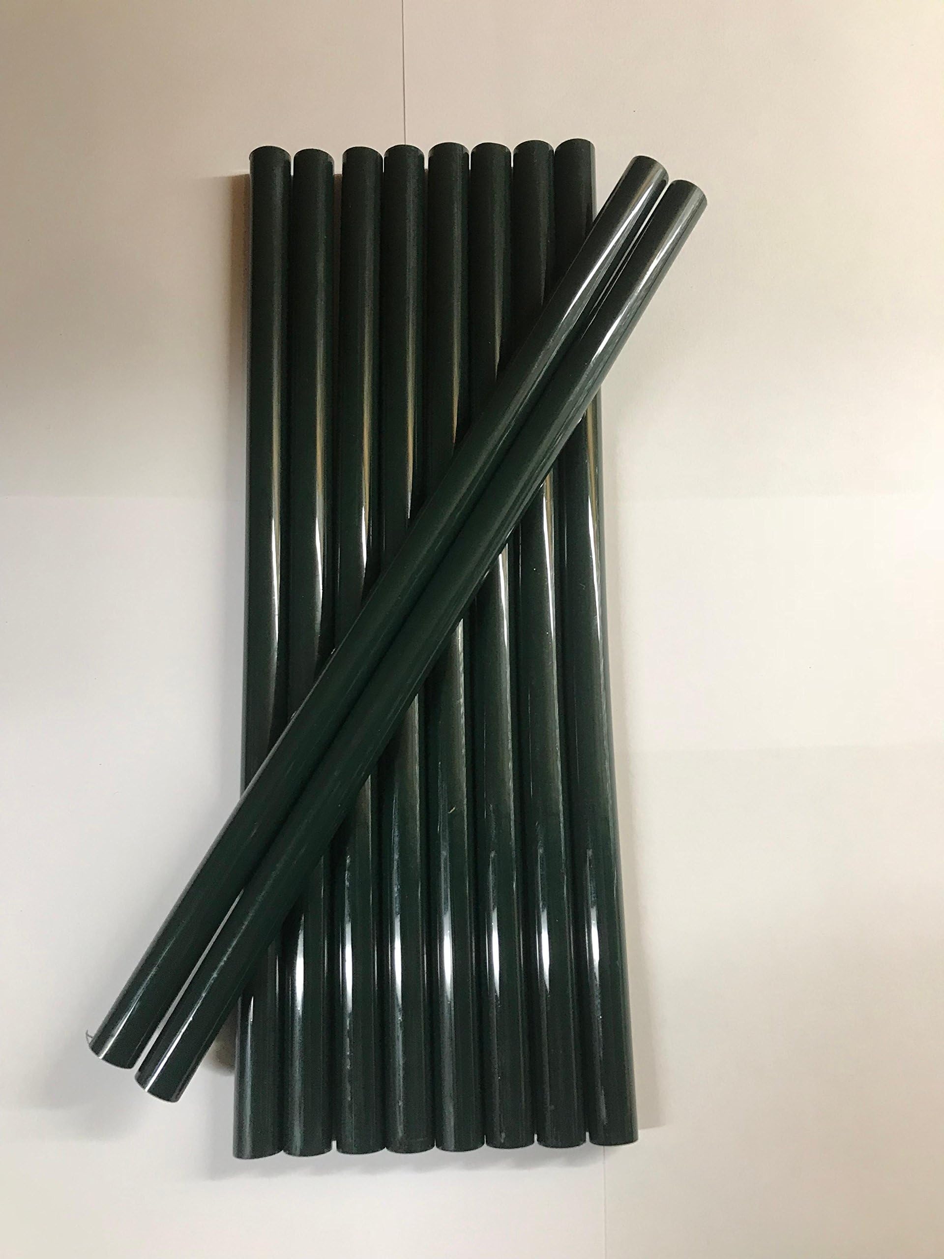 Top Secret P.D.R. Dark Green Glue 10" Long 7/16" Diameter HOT Glue Sticks (10 Inch Green)