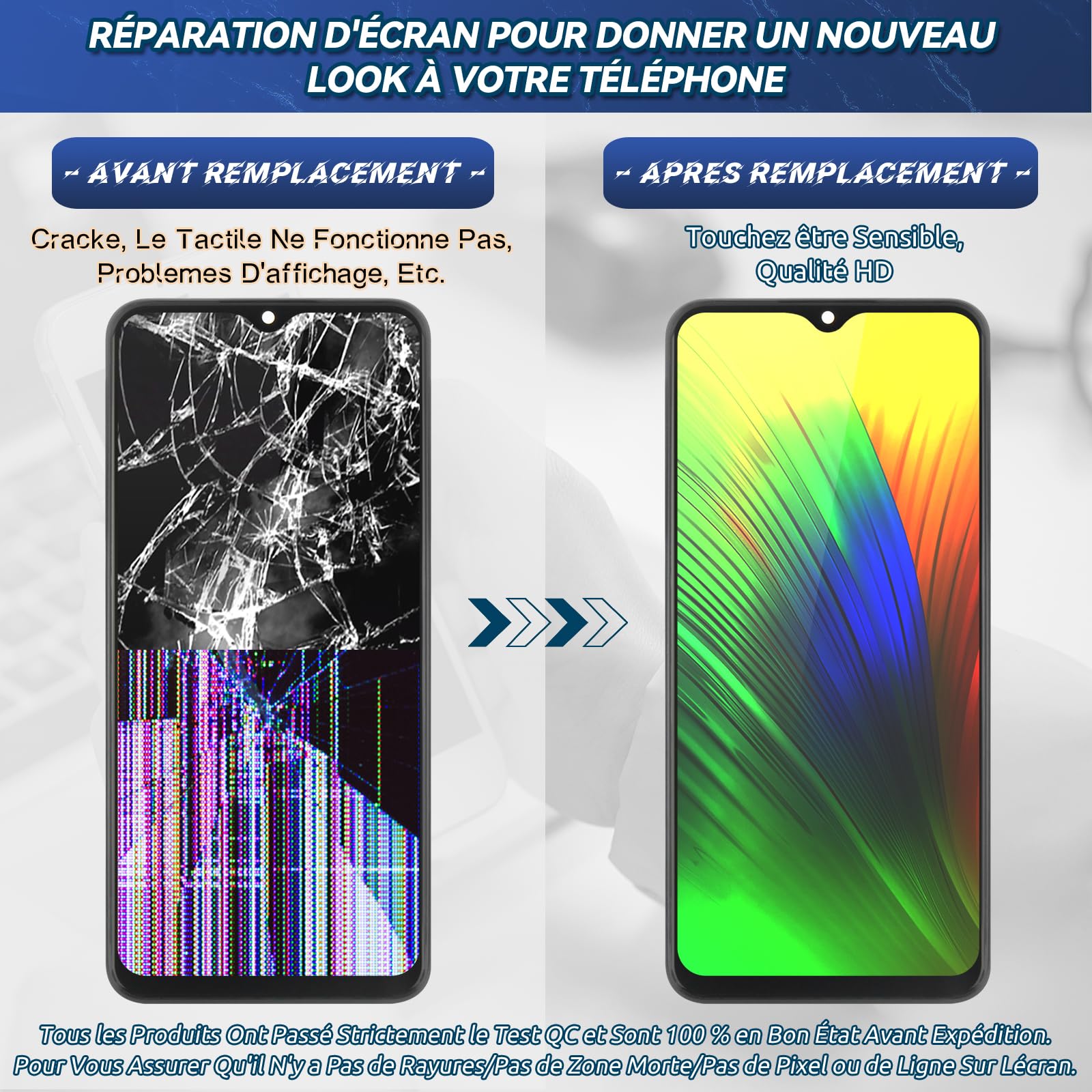 RongZy Écran de Rechange pour Cubot Kingkong 9 Écran LCD Vitre Numériseur Tactile Capteur Assemblé Remplacement pour Kingkong 9 (Noir)