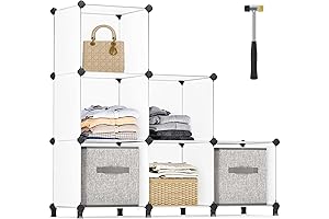 SONGMICS 6 Cube Modular Drawers - Customizable Storage Solution