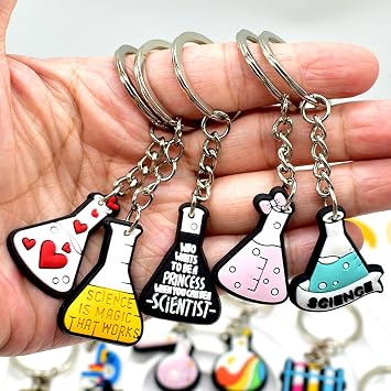 Science Party Gift Set with Mini Notebooks Ballpoint Pen Slap Bracelets Keychains Stickers and Goodie Bag for Science Themed Party Supplies Teacher School Gifts Lab Week Chemistry Class Reward