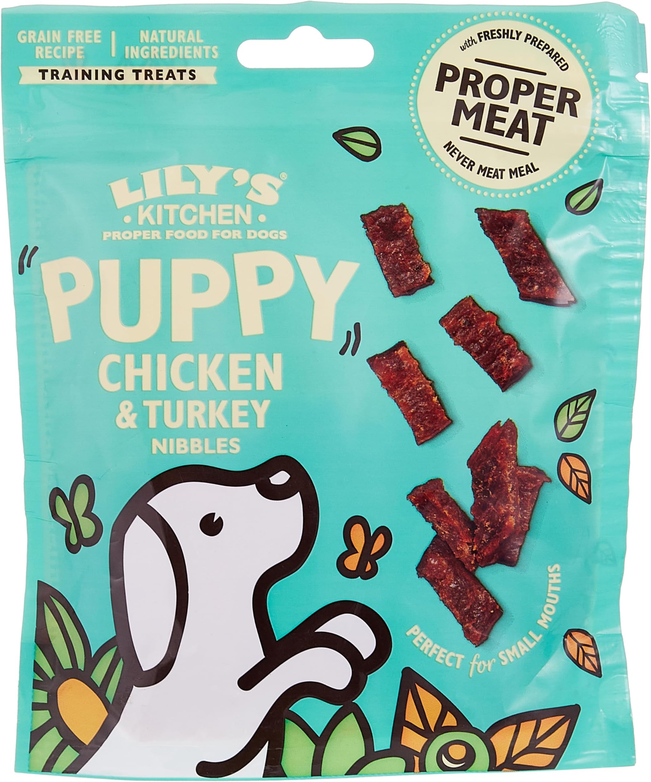Lily's Kitchen Chicken & Turkey Nibbles Puppy Treats - 70G