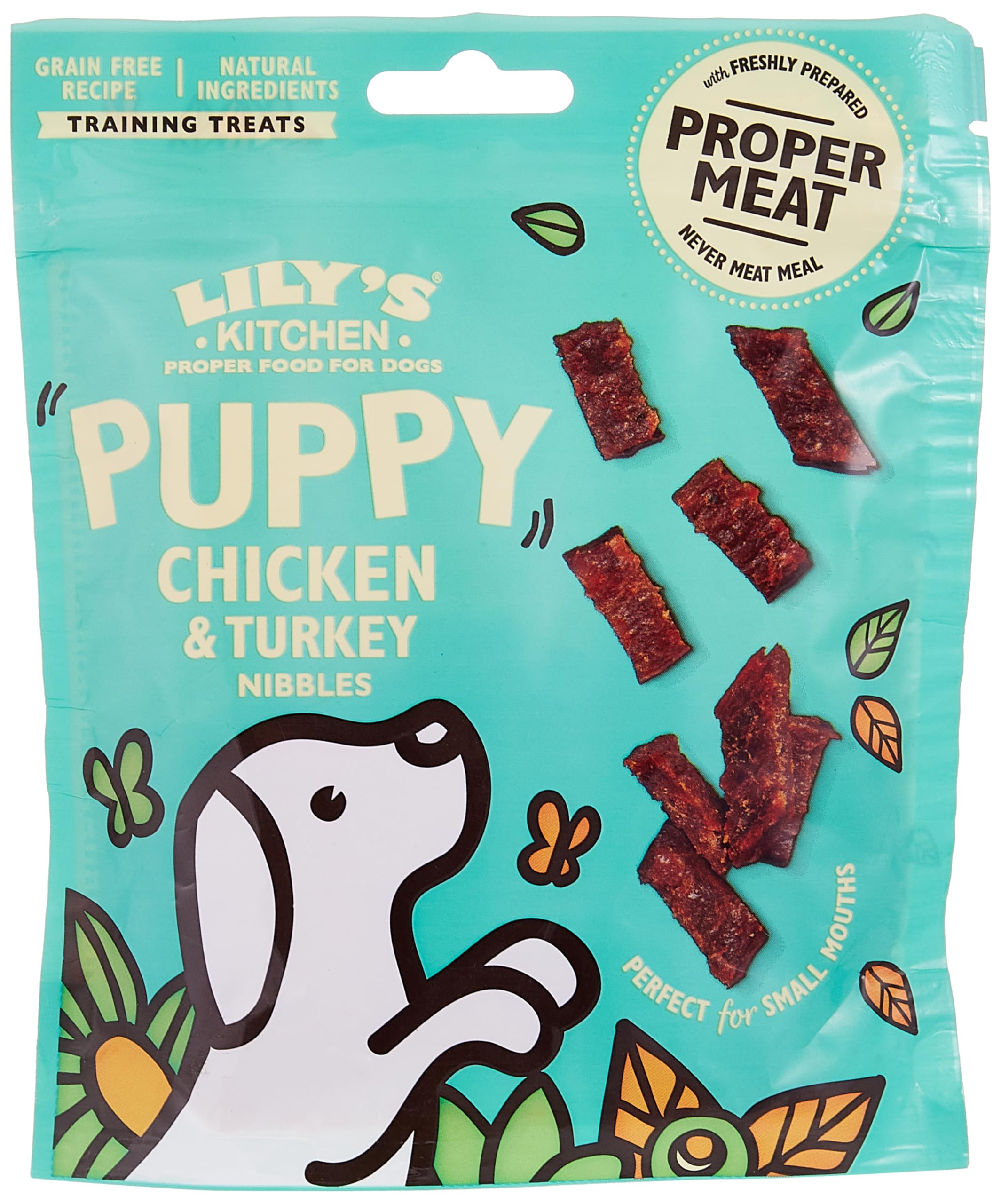Lily's KitchenChicken & Turkey Nibbles Puppy Treats - 70G