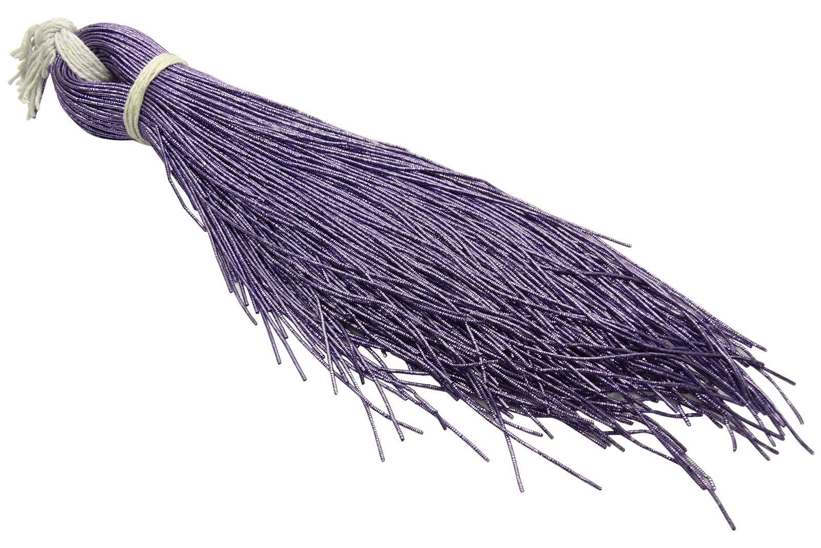Fil metallique pourpre passementerie cannetille violette couture robe ornement 3 verges