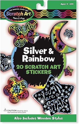 Miniatura 1 de Pegatinas mágicas Scratch-Art  en su elección de diseño Formas divertidas