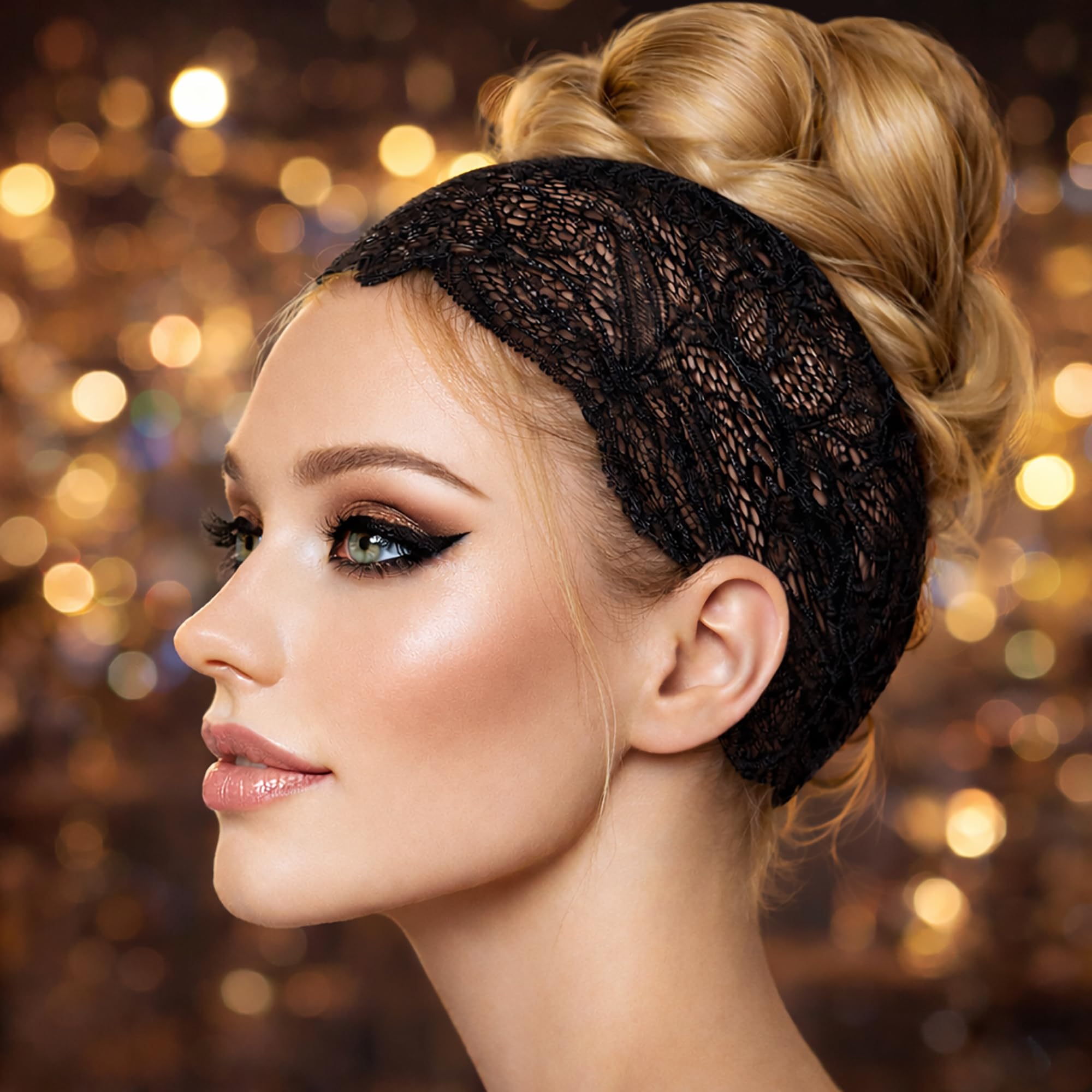 Amazon.com: ShariRose Black Lace Headband for Women Hair
