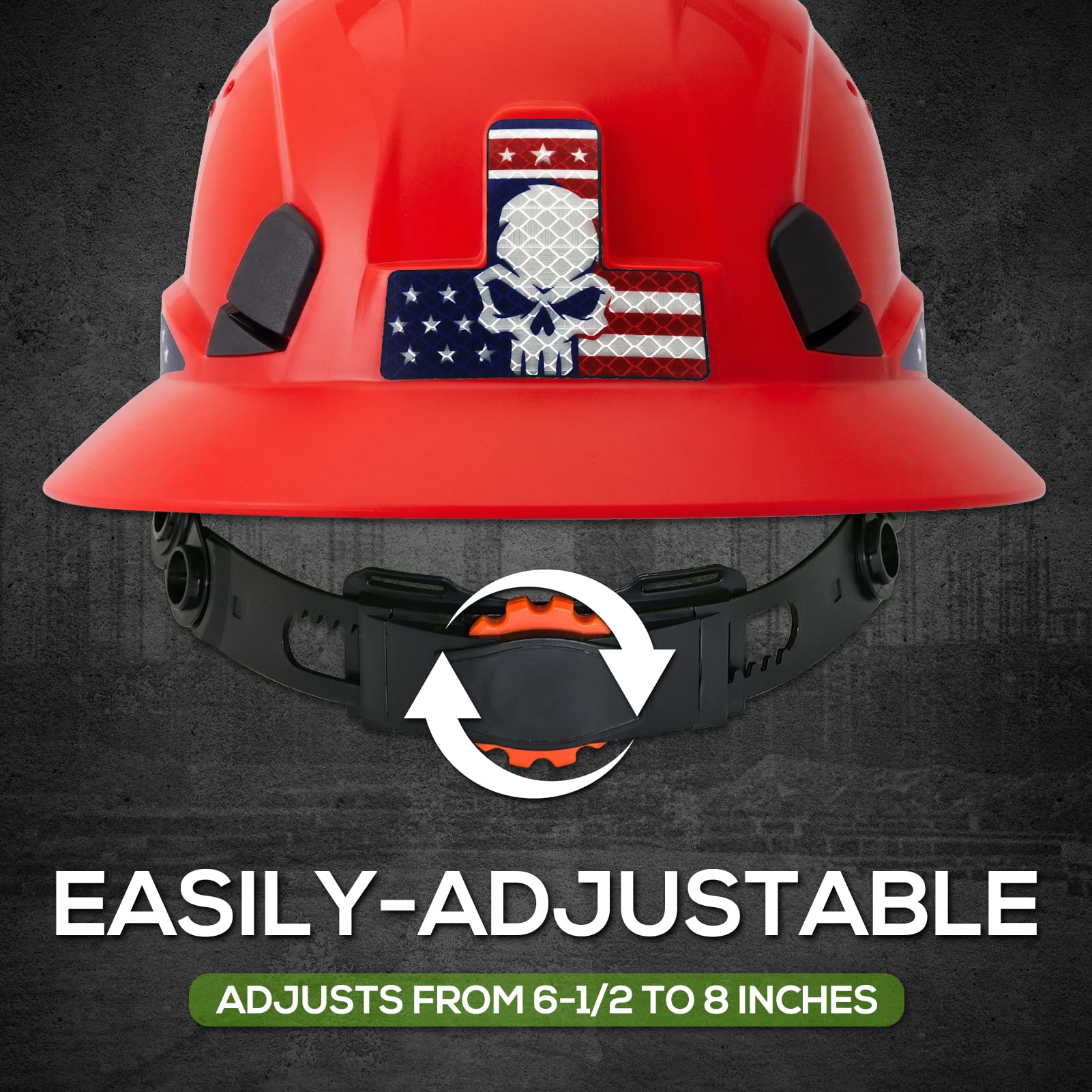 Casque de sécurité à large bord, approuvé par l'OSHA, bord complet, suspension à cliquet à 4 points, casque de sécurité pour homme et femme, ANSI Z89.1