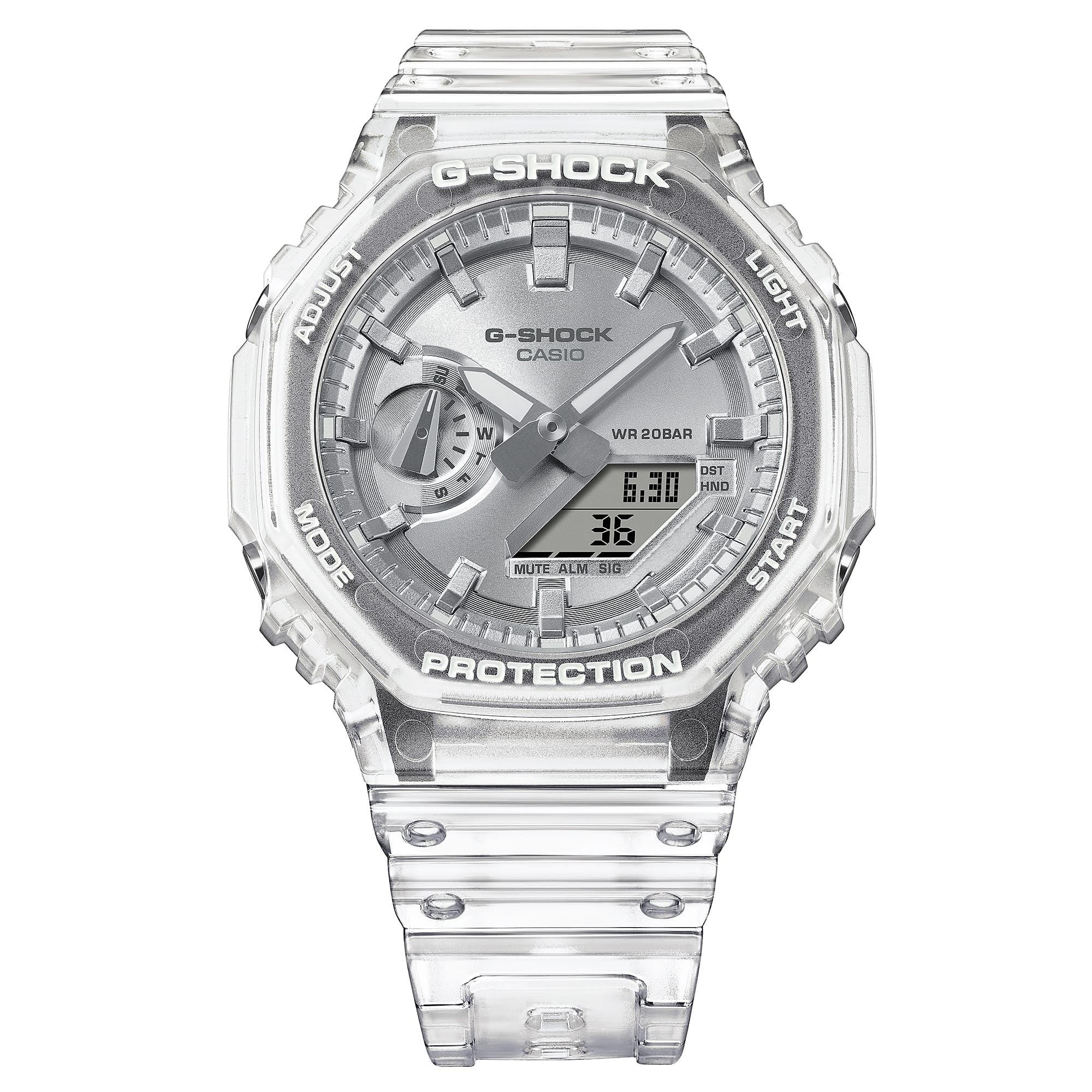 G-Shock Reloj Casio Transludence GA2100BM, Transparente / plateado