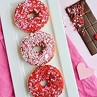 Vista 6 de Sweets Indeed - Chispas para el día de San Valentín, chispas rosas comestibles, perfectas para decoraciones de pasteles, helados, galletas