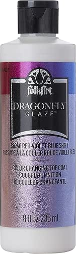 FolkArt, Red-Violet-Blue Shift Dragonfly Glaze Assorted 8 fl oz Premium