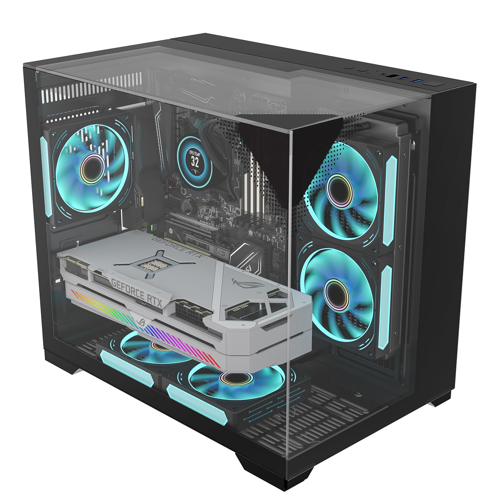 Amazon.co.jp: GOPIE Mini ITX コンピューターケース T03 ブラック