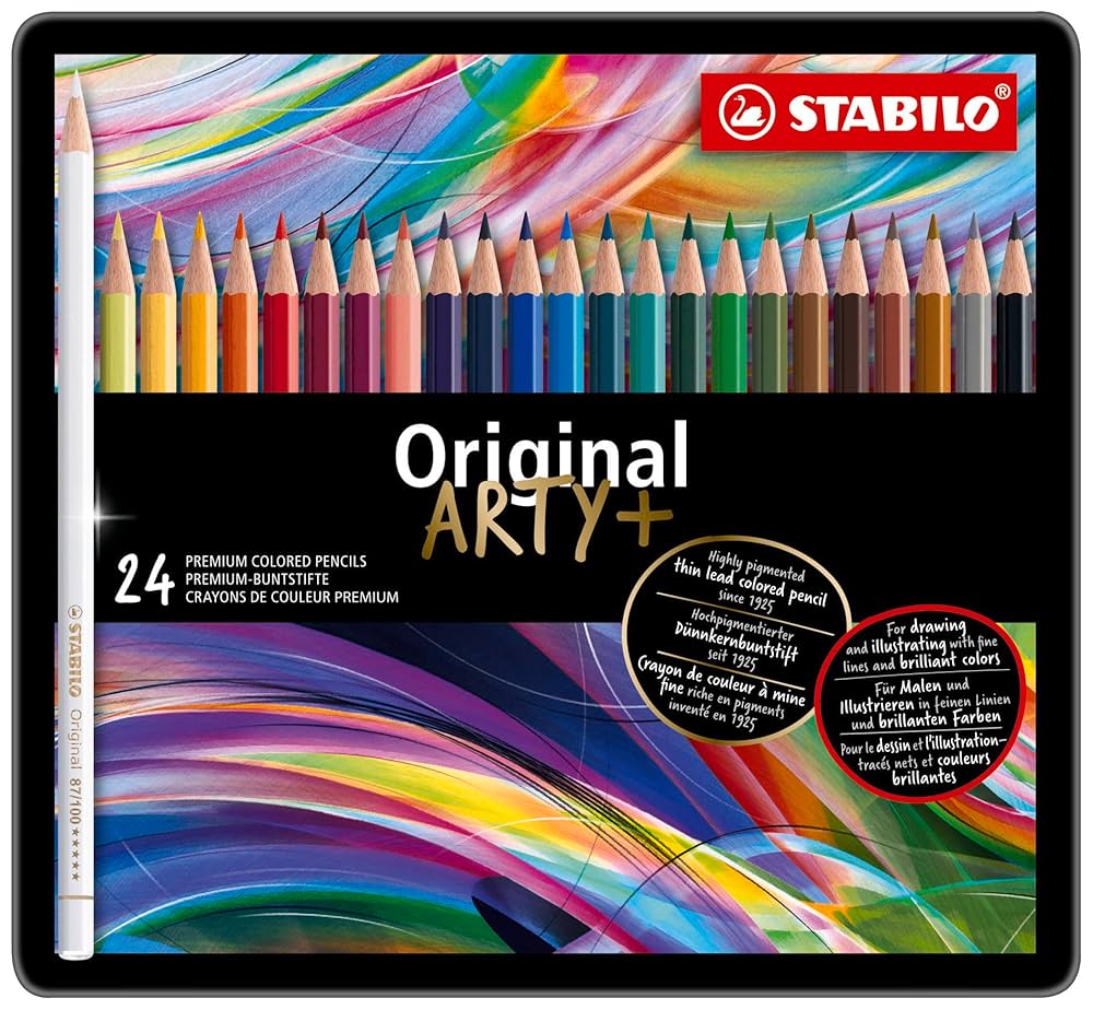 Amazon | STABILO 水彩色鉛筆 オリジナル 24色 8774-6 | 色鉛筆