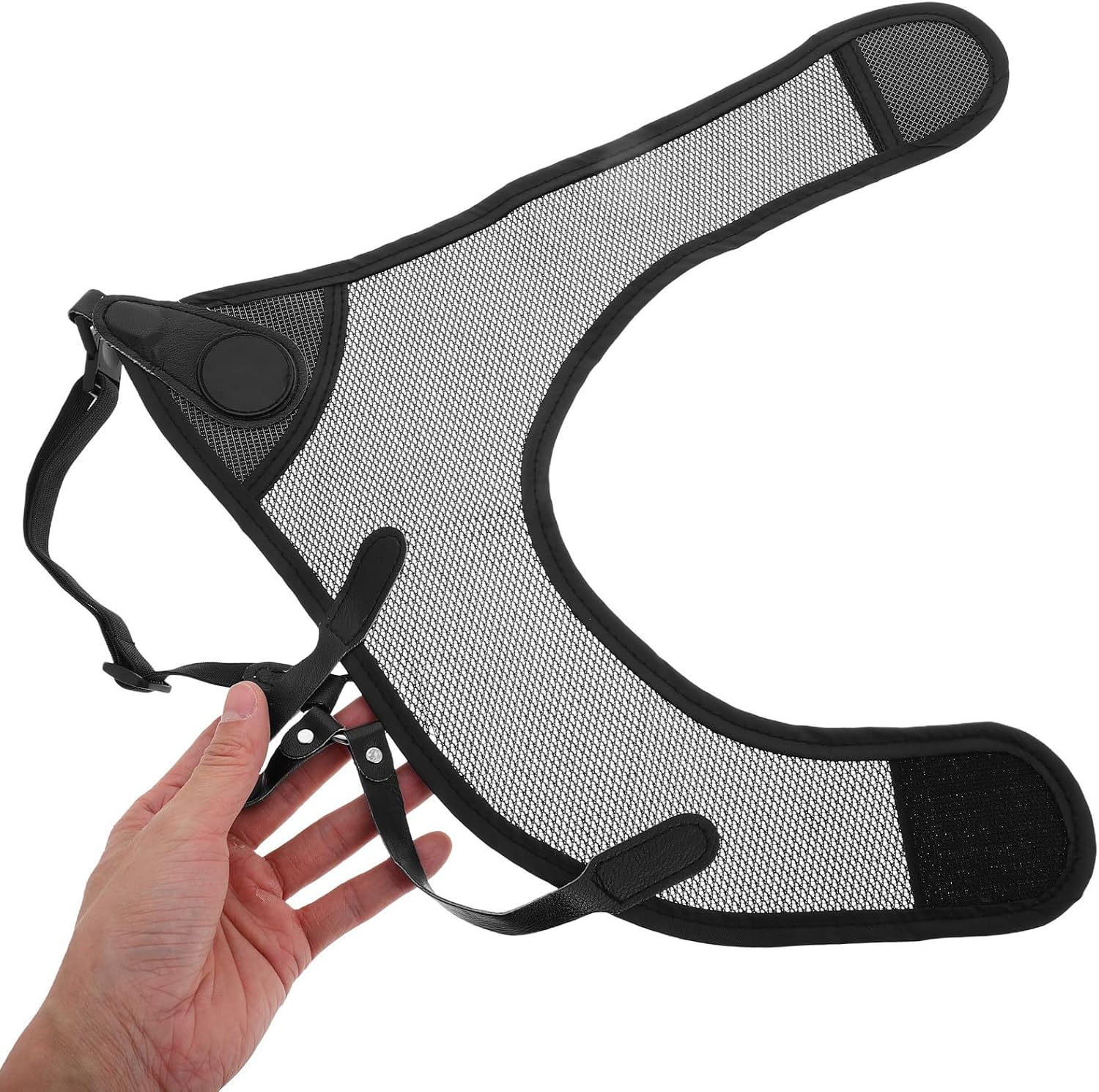 Kisangel Adjustable Archery Chest Protector for Men, Breathable Pu Nylon Mesh Guard with Easy to Use Design, for Outdoor Sport and Archery Activities