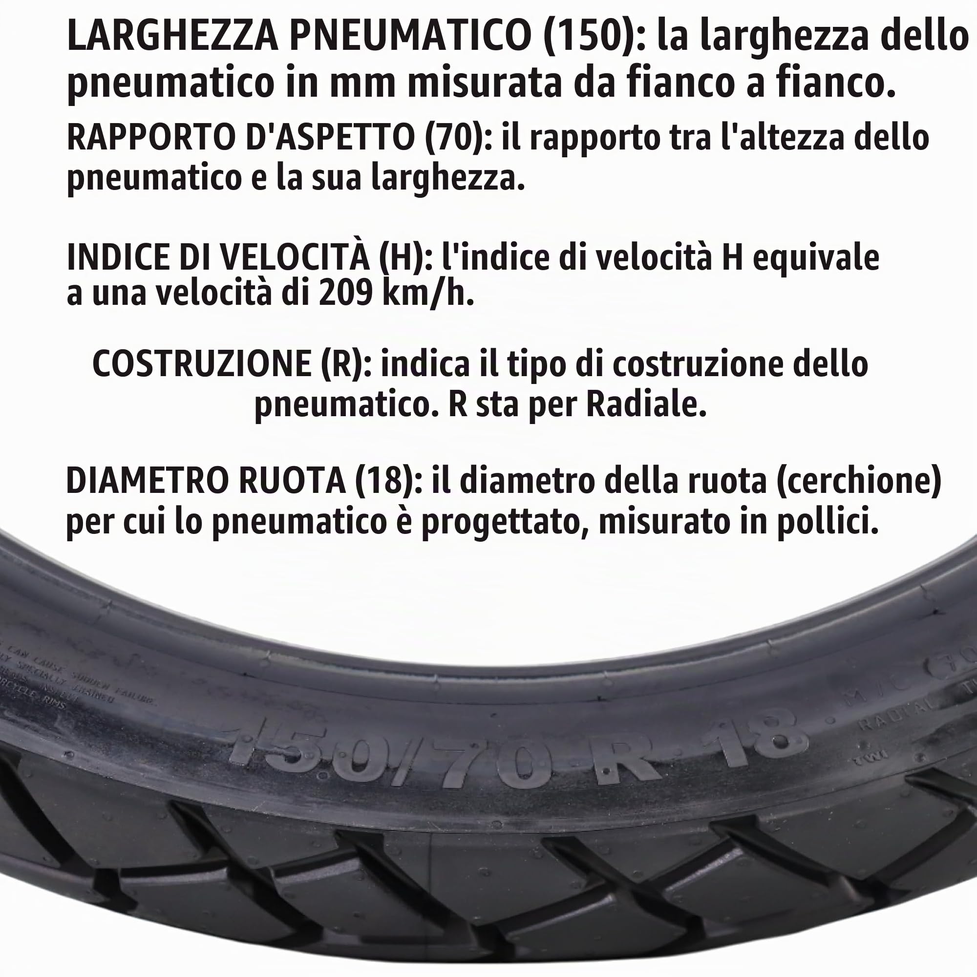 Continental TKC70 TL M+S - 150/70/R18 70H - A/A/70dB - Pneumatici Per tutte le stagioni (Moto)