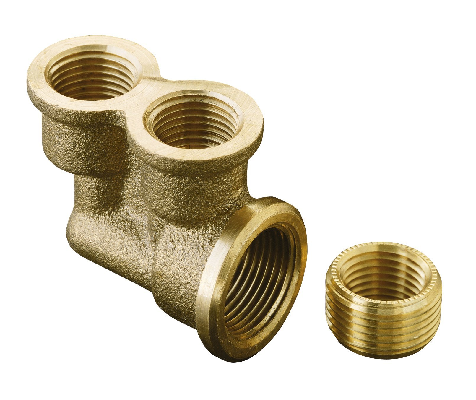 KOHLER K-9663-NA Twin Ell raccord de tuyauterie encastré en laiton brut pour douche