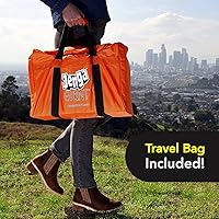 Vista 6 de Jenga Gigante - Bloques de madera dura - Se apilan hasta más de 4 pies - Licencia oficial - JS6