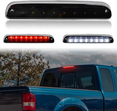 LED 3rd Brake Light for Ford, Rear Center High Mount Stop Light Third Brake Lamp for Ford F250 F350 F450 F550 1999-2016 / Ranger 1993-2011 / Explorer 2001-2005 Accessories Smoke Lens