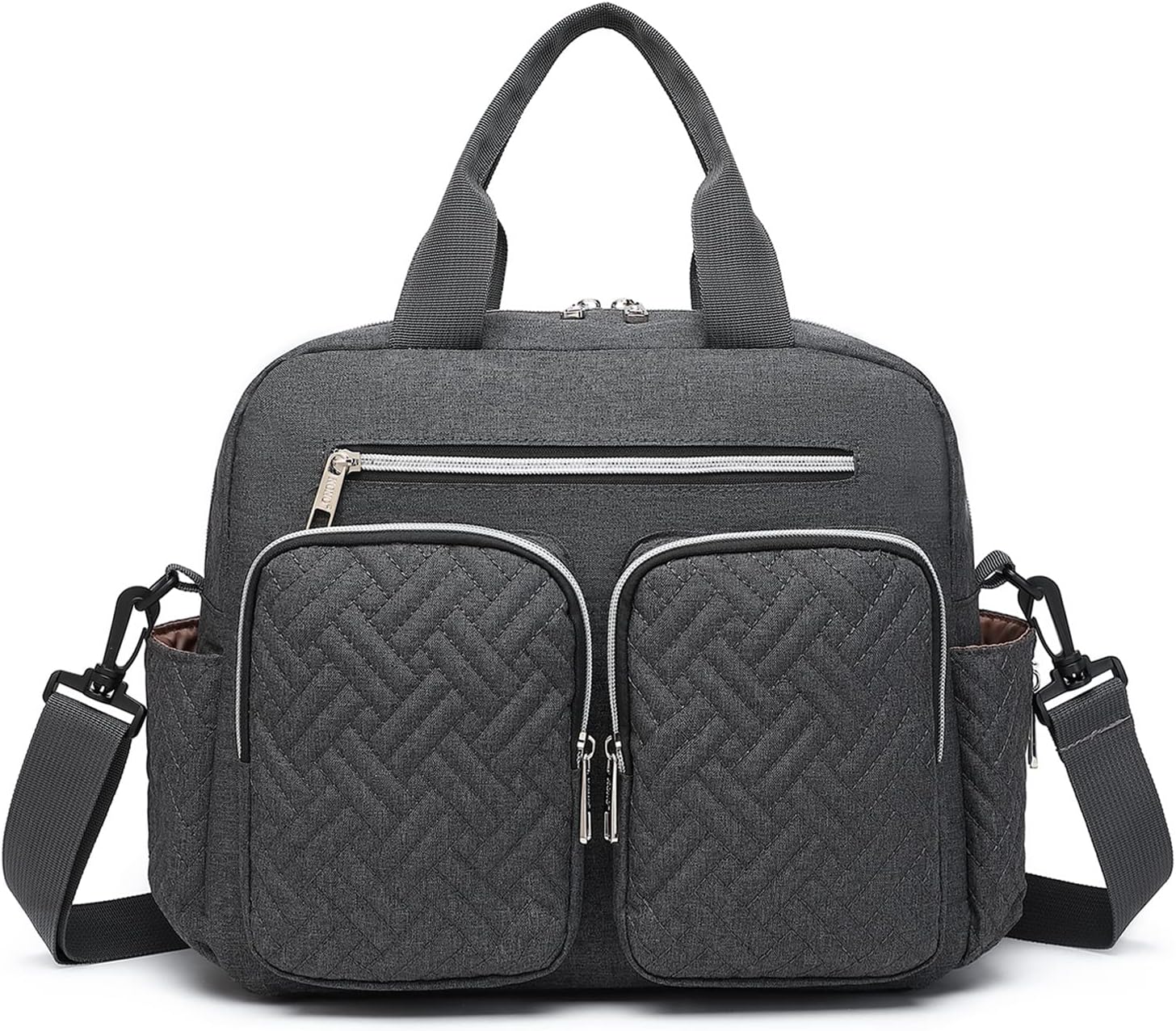Kono Baby Changing Bag, Multifunction Nappy Bags, Hospital Maternity Tote Handbag, Diaper Messenger with Stroller Straps and Insulated Pockets, for Mum and Dad